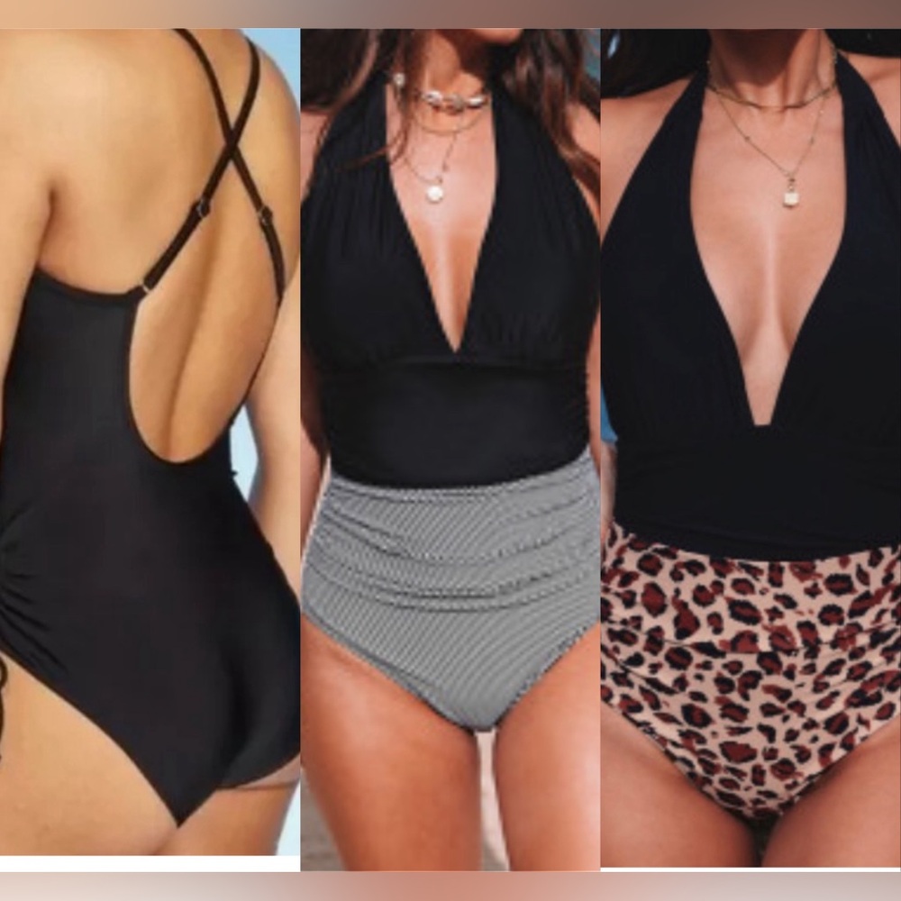 SWIM BUNDLE - Size Small One Piece Swim Bundle 3 One Piece Bathing Suits Black